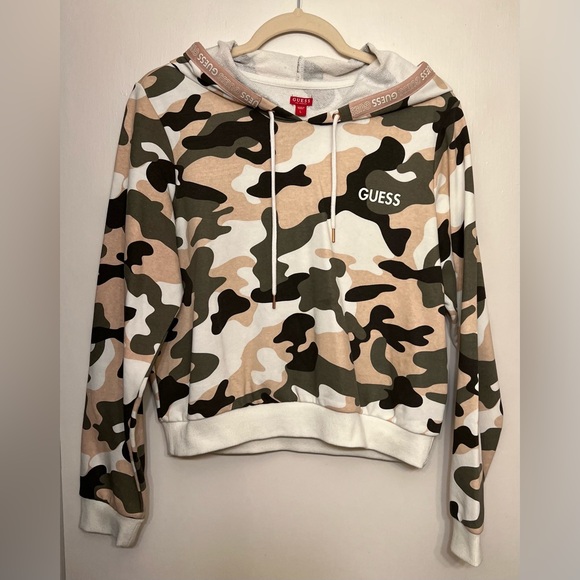 Guess Tops - Guess Camo Hoodie